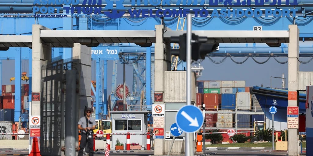 Israel abrió un corredor humanitario a través del puerto de Ashdod para facilitar el ingreso de ayuda alimentaria en Gaza