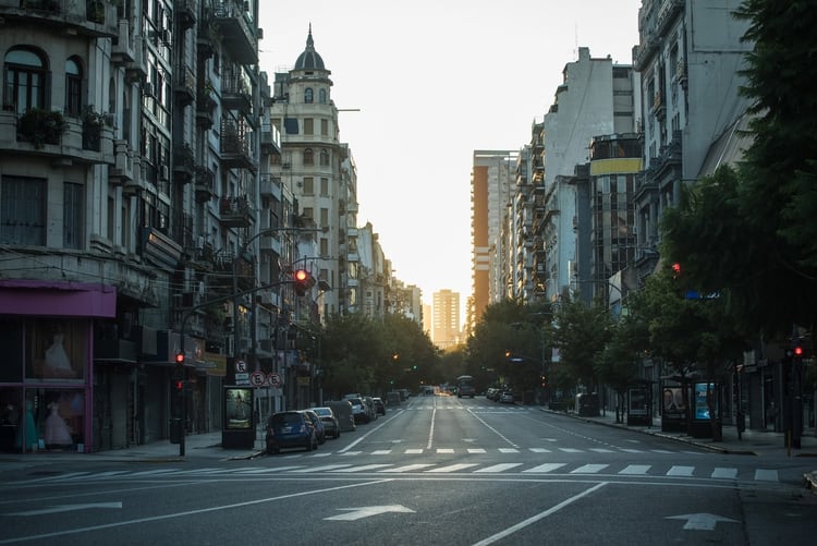 Buenos Aires, paralizada por el aislamiento obligatorio dispuesto por el Gobierno (Walter Carrera)