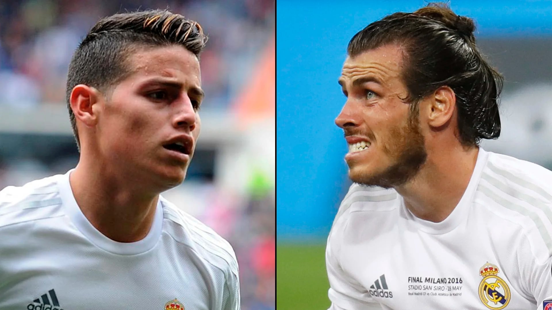 James Rodríguez y el galés Gareth Bale (Reuters)