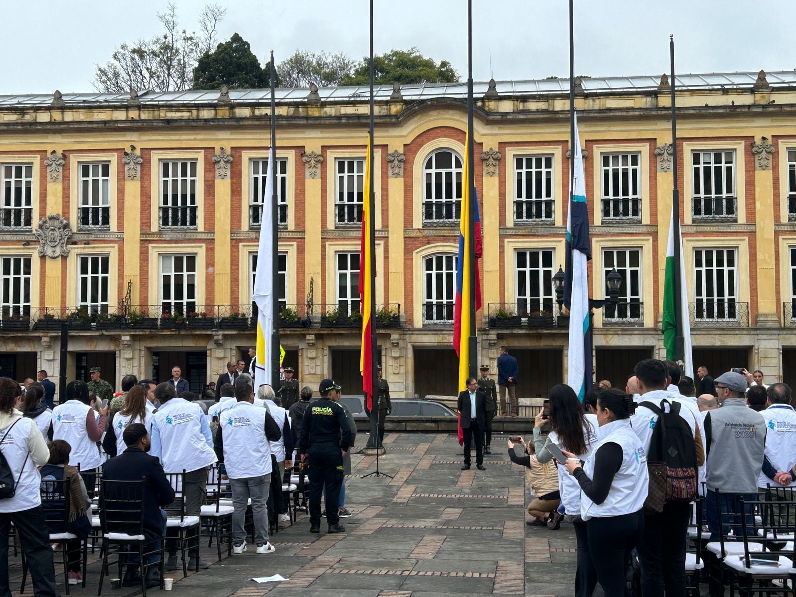 Presidente Petró llegó a la Plaza de Bolívar - crédito redes sociales