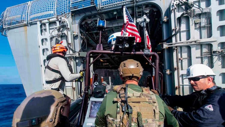 La Armada norteamericana despliega buques para luchar contra el tráfico de drogas