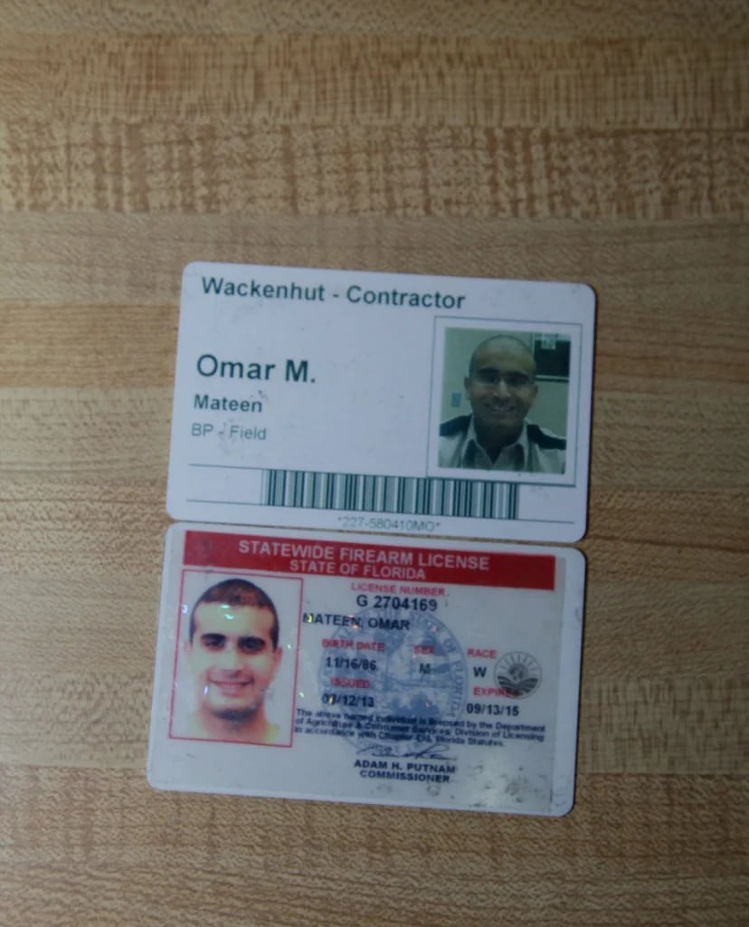 Identificaciones de Omar Mateen (Daily Mail)