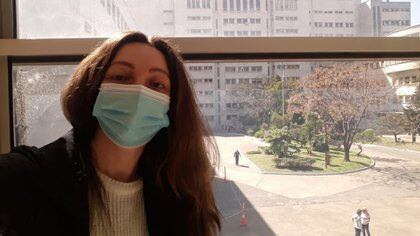 Eliana, en el Hospital Militar