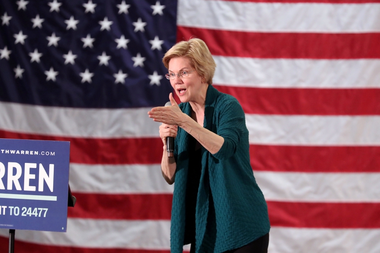 La senadora y precandidata demócrata Elizabeth Warren