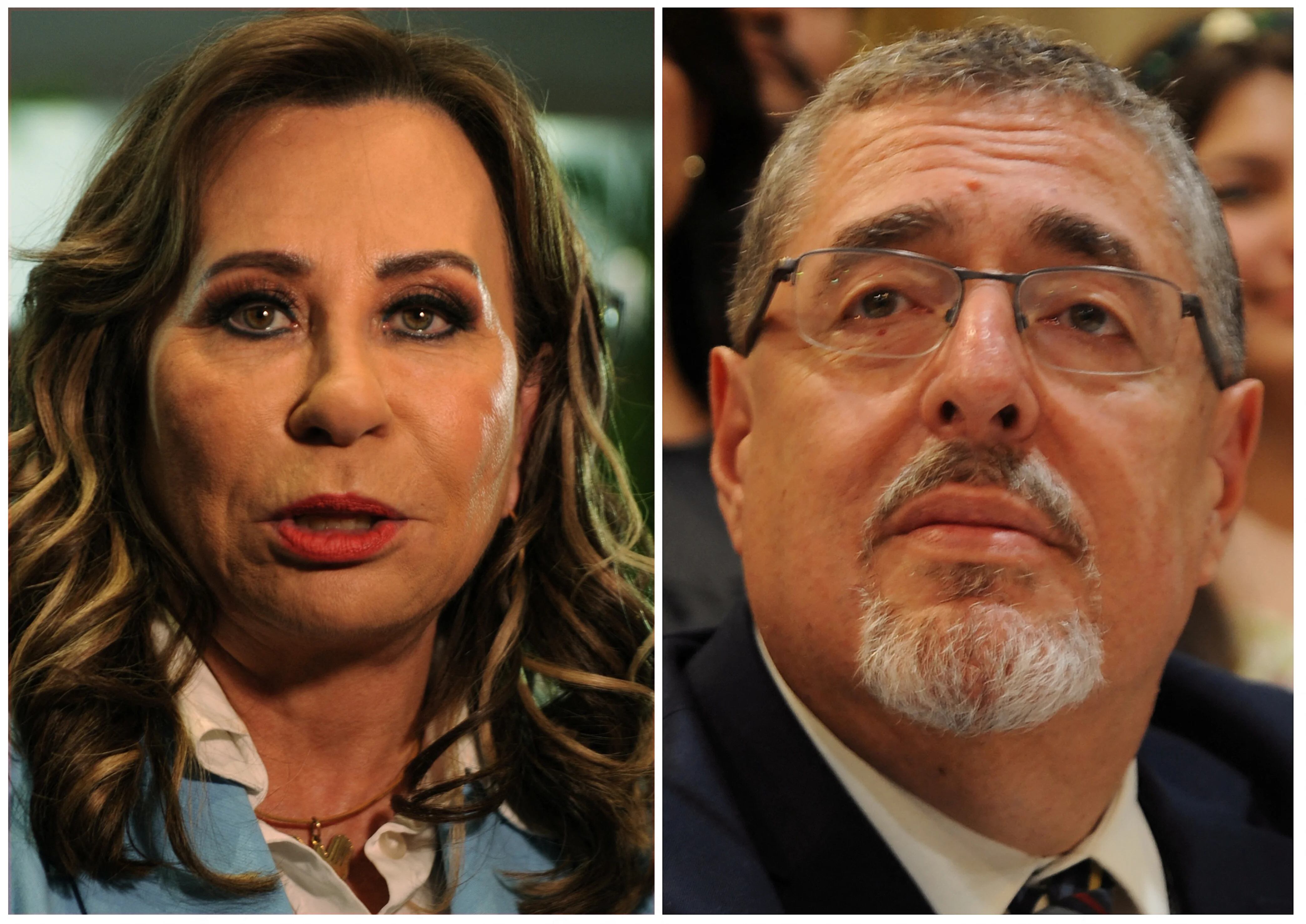 Sandra Torres y Bernardo Arévalo de León, obtuvieron la mayoría de los votos en la elección presidencial que se definirá en una segunda vuelta. (FOTO: REUTERS/Cristina Chiquin)