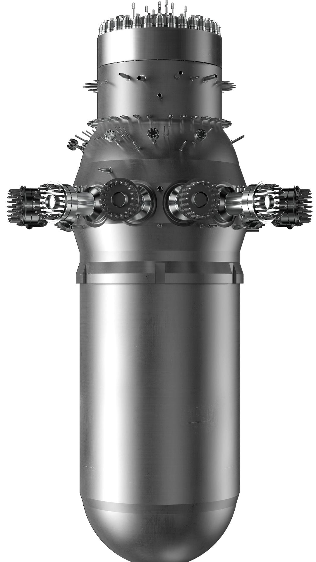 Render del recipiente de presión del reactor CAREM (Germán Cornejo)