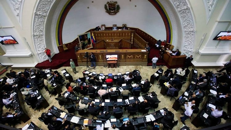 El hemiciclo de la Asamblea Nacional de Venezuela