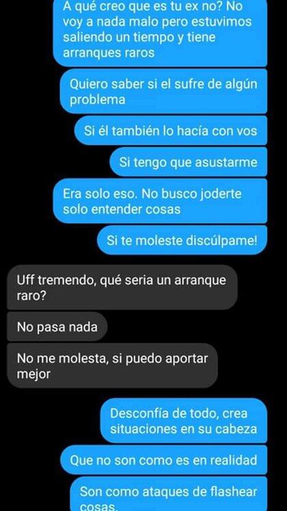 Una joven le pregunta a la ex de su novio si siempre tuvo "esos arranques"