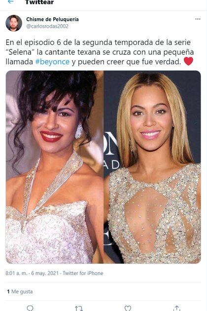 Selena y Beyonce  (Cortesía :Twitter)