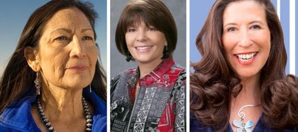 La tres mujeres en Nuevo México: Deb Haaland, Teresa Leger Fernandez y Yvette Herrell