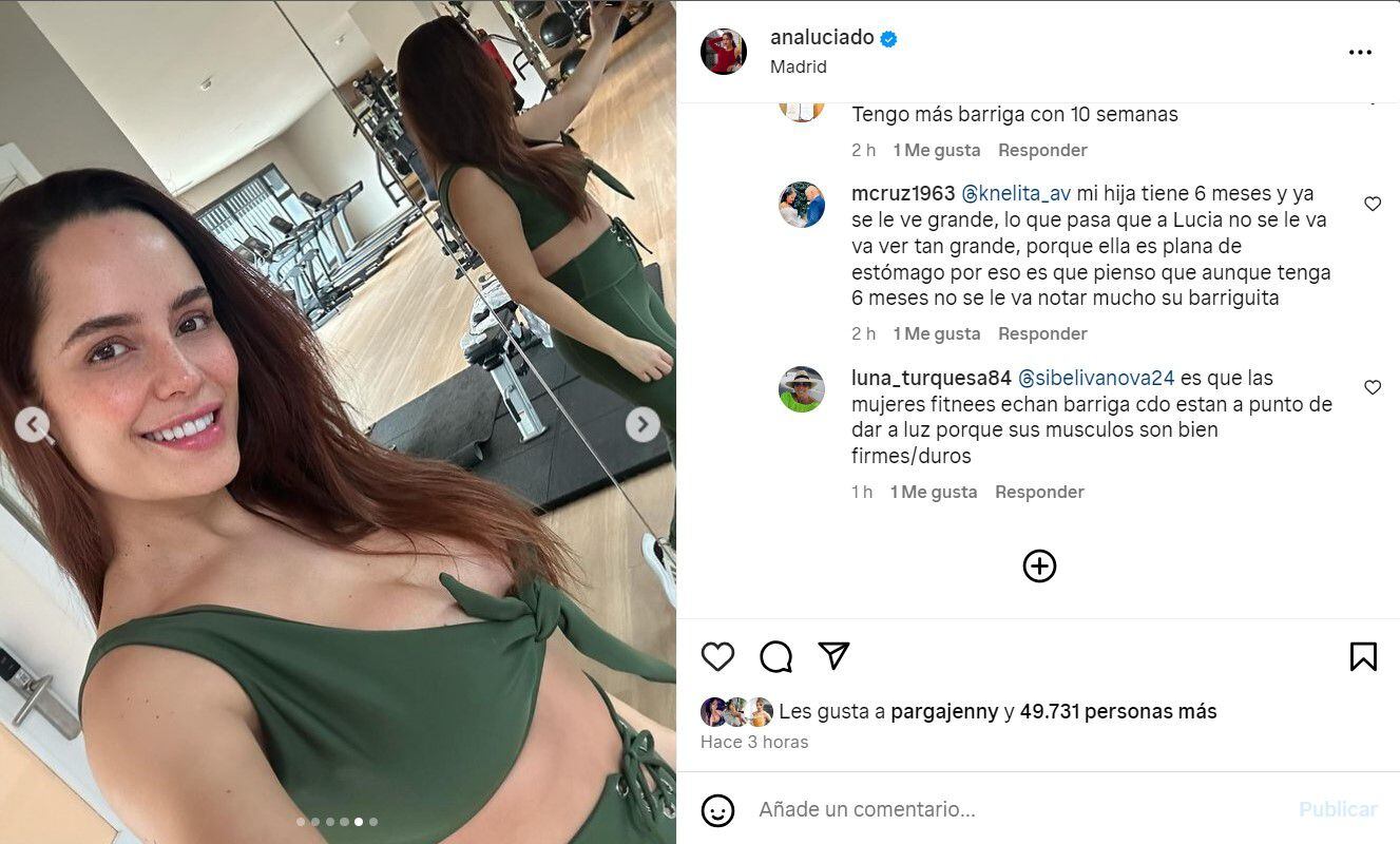Ana Lucía Domínguez presumió sus “nuevas curvas” en redes sociales - Infobae
