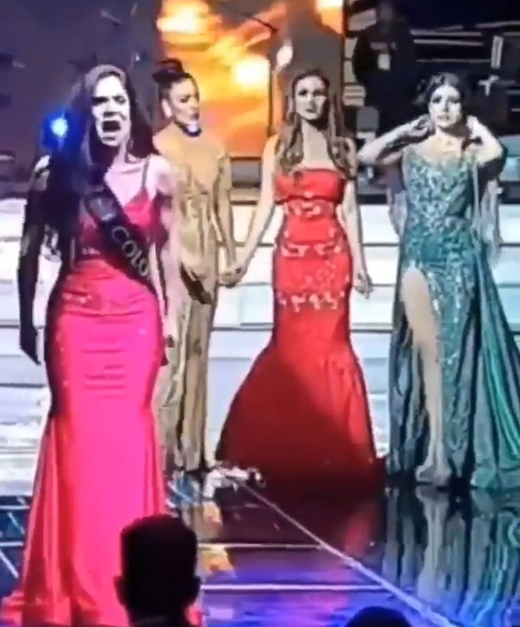 Miss Colombia protestó por algo que consideró injusto
