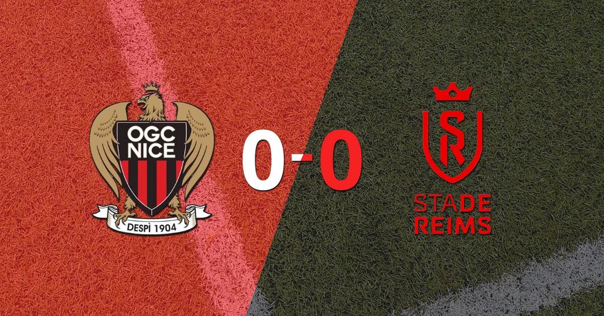 There were no goals in the match between Nice and Stade de Reims