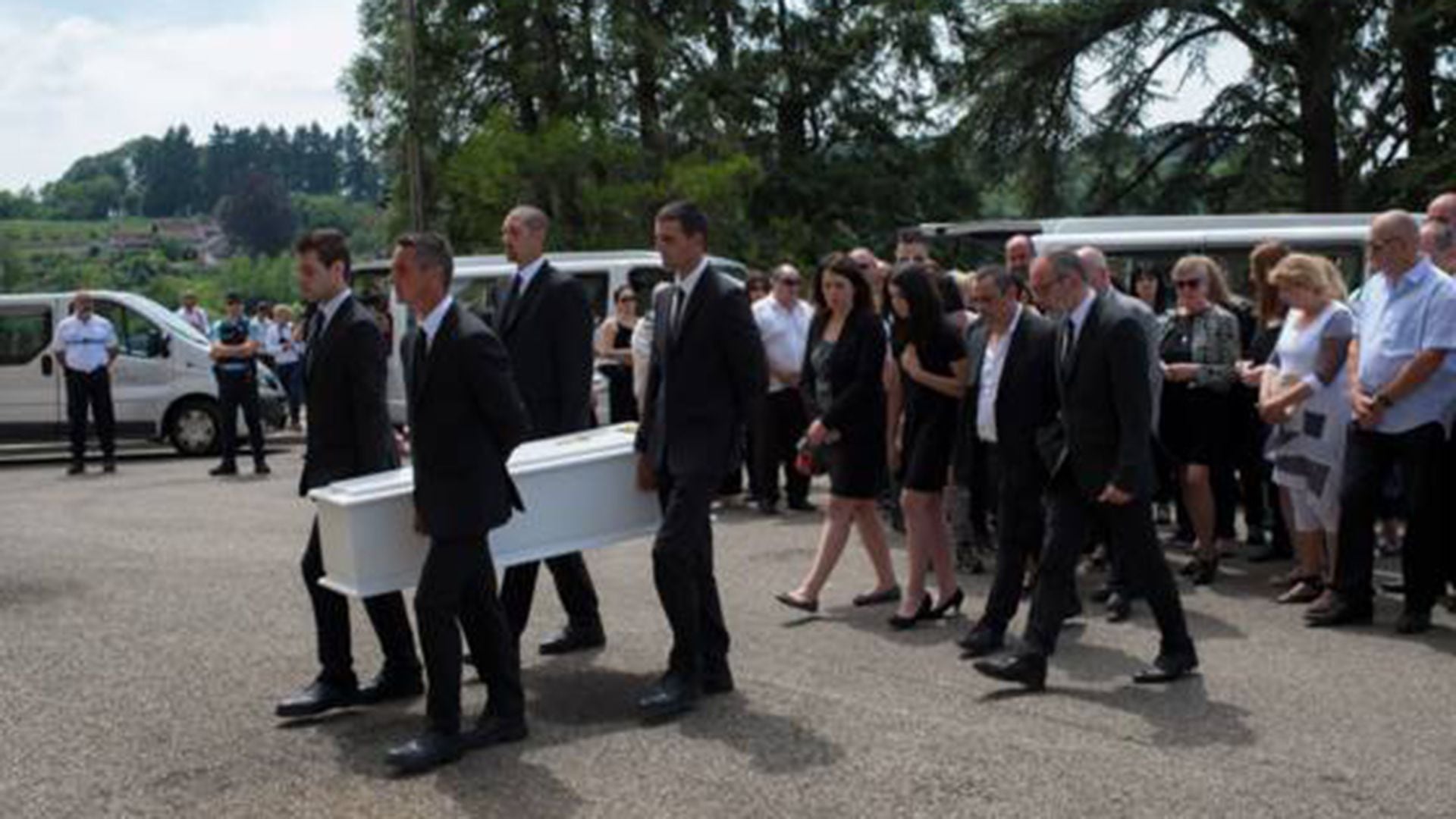 El entierro de la pequeña (AFP)
