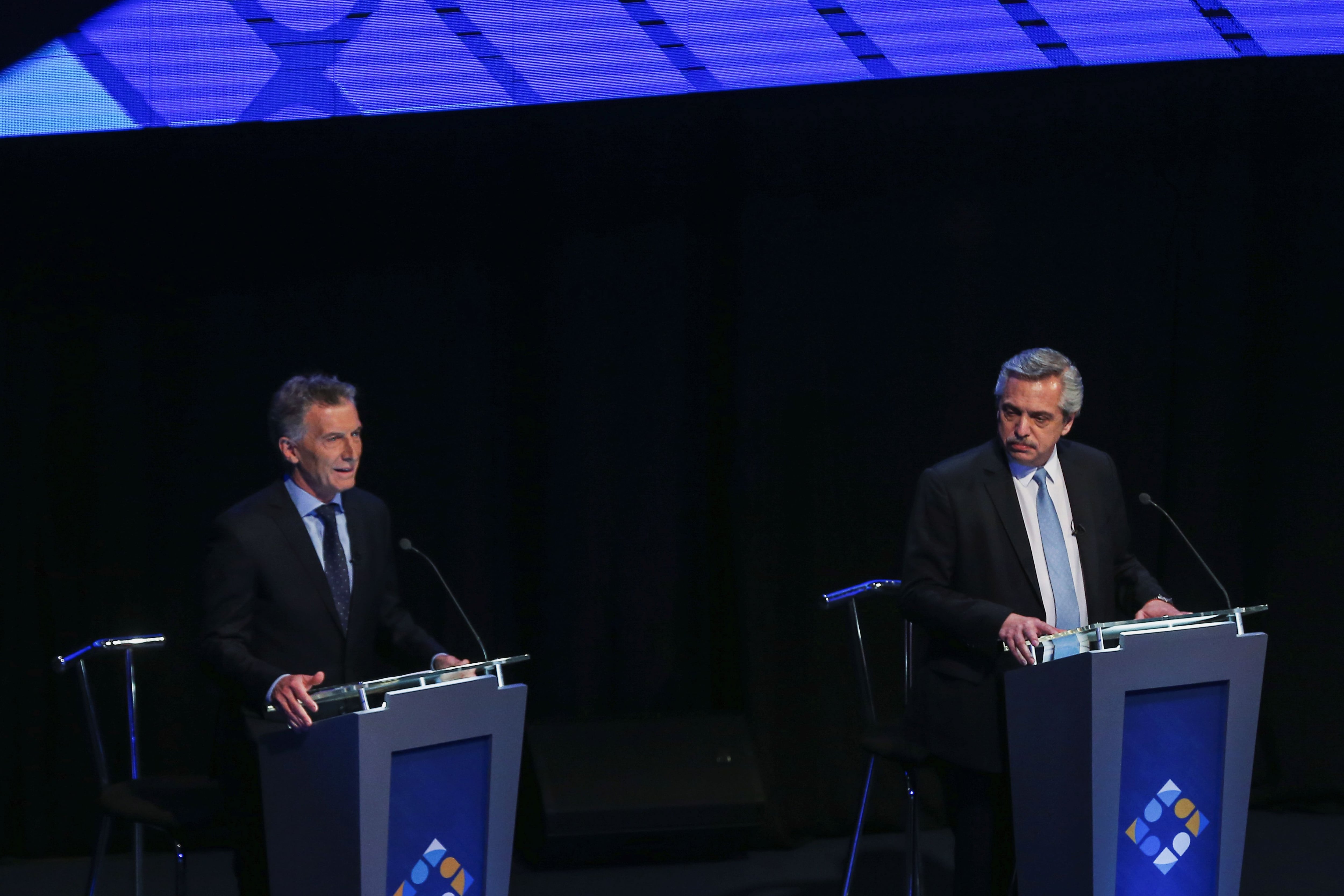 Mauricio Macri y Alberto Fernández debatieron en 2019, cuando la modalidad ya era obligatoria 