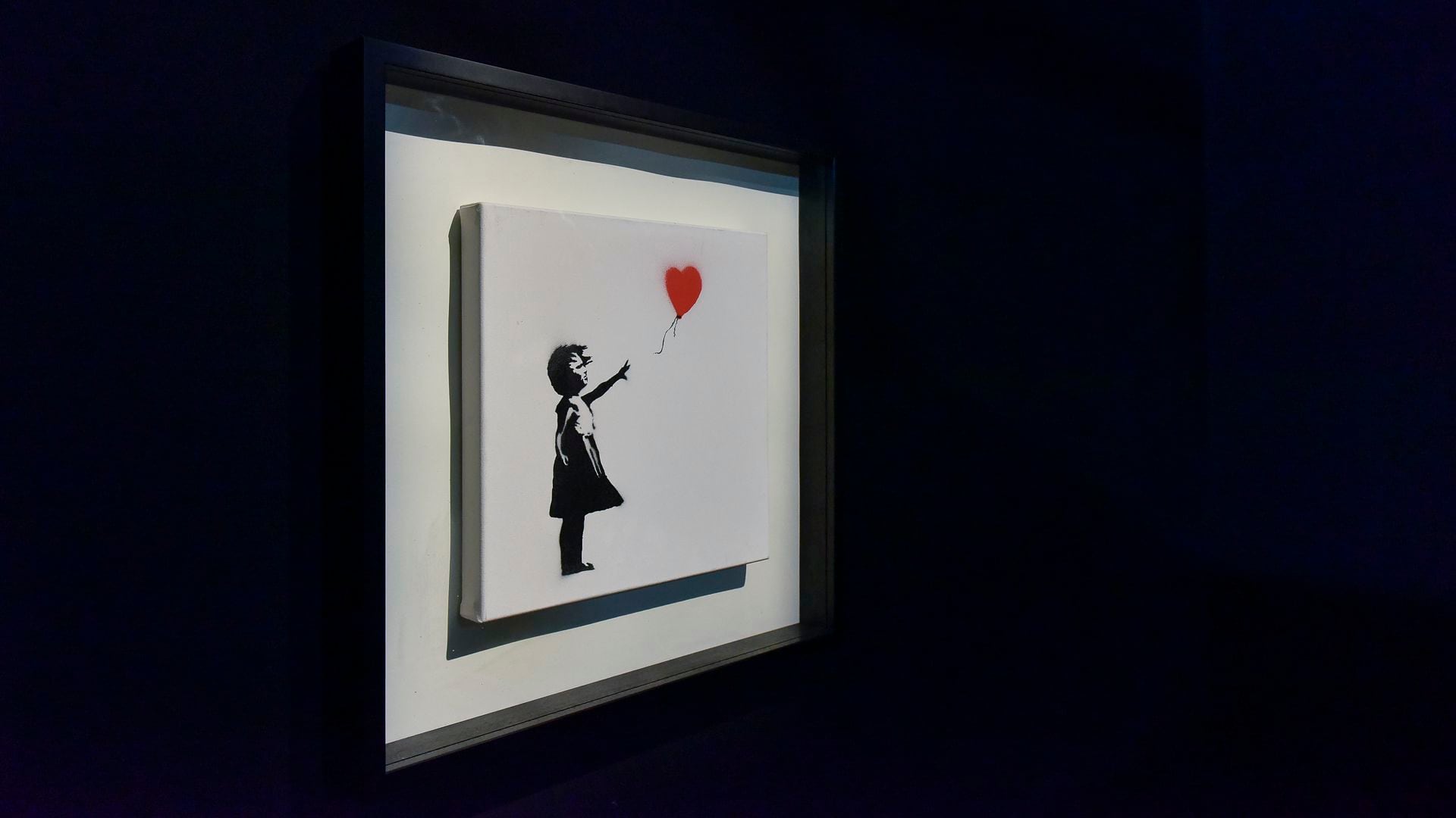 "Girl with Balloon" es una de las obras más famosas de Bansky