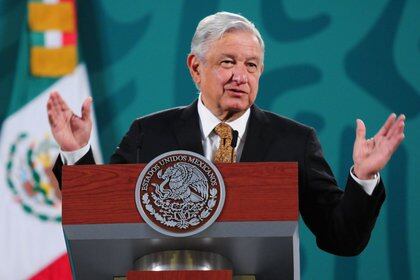 Andrés Manuel López Obrador, presidente de México, en la conferencia mañanera del 11 de marzo (FOTO: DANIEL AUGUSTO /CUARTOSCURO.COM)