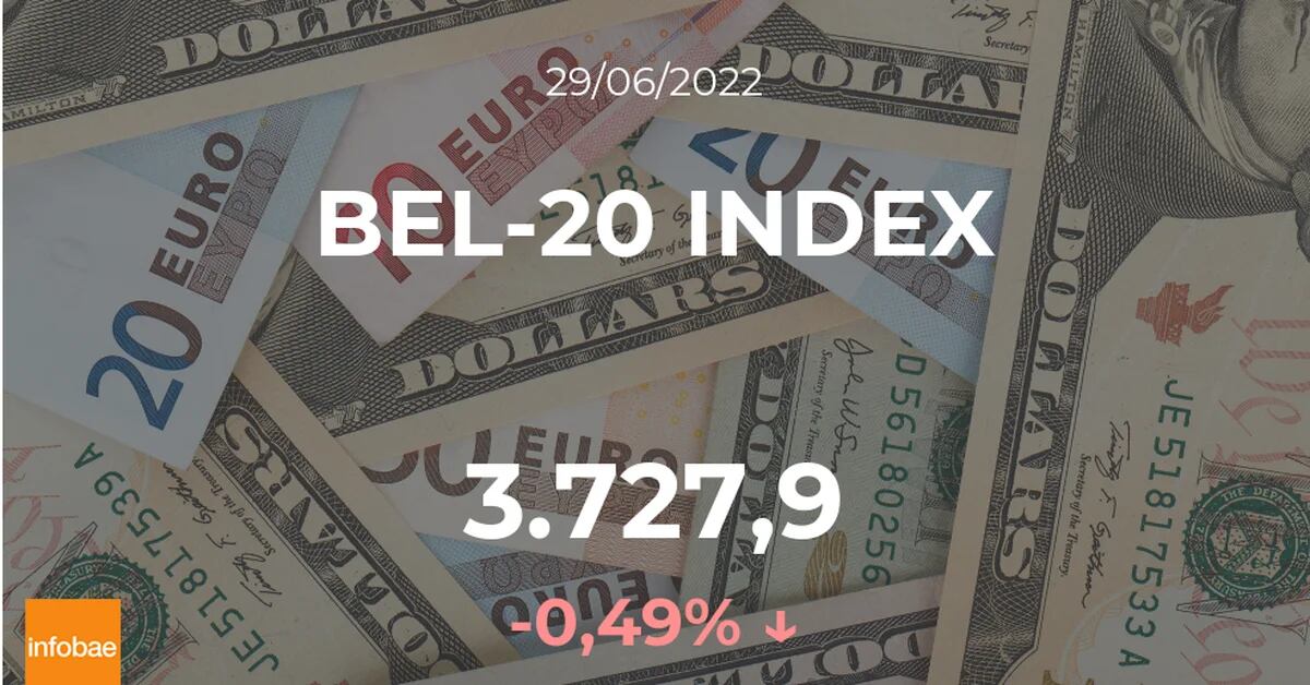 loses Brussels shares;  This is how the BEL-20 INDEX began operations on June 29th