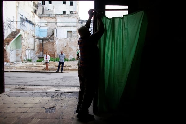 Un centro de votación en La Habana (REUTERS/Alexandre Meneghini)