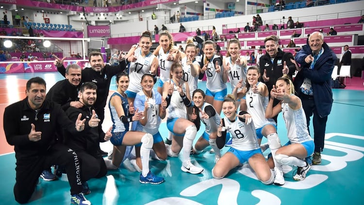 La selección femeina de voley, en los Panamericanos de Lima 2019