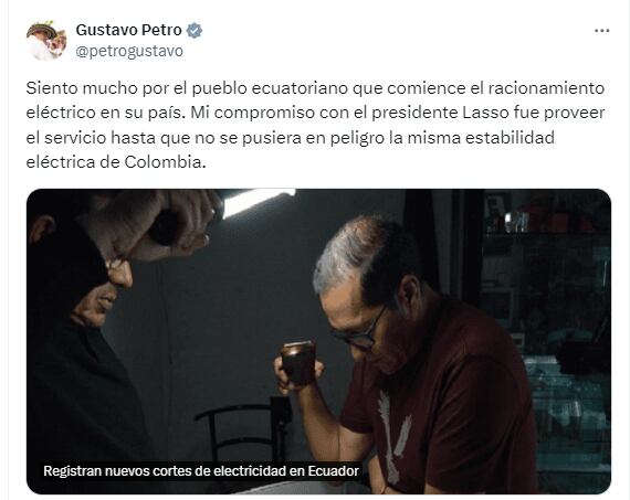 Mensaje del presidente Gustavo Petro