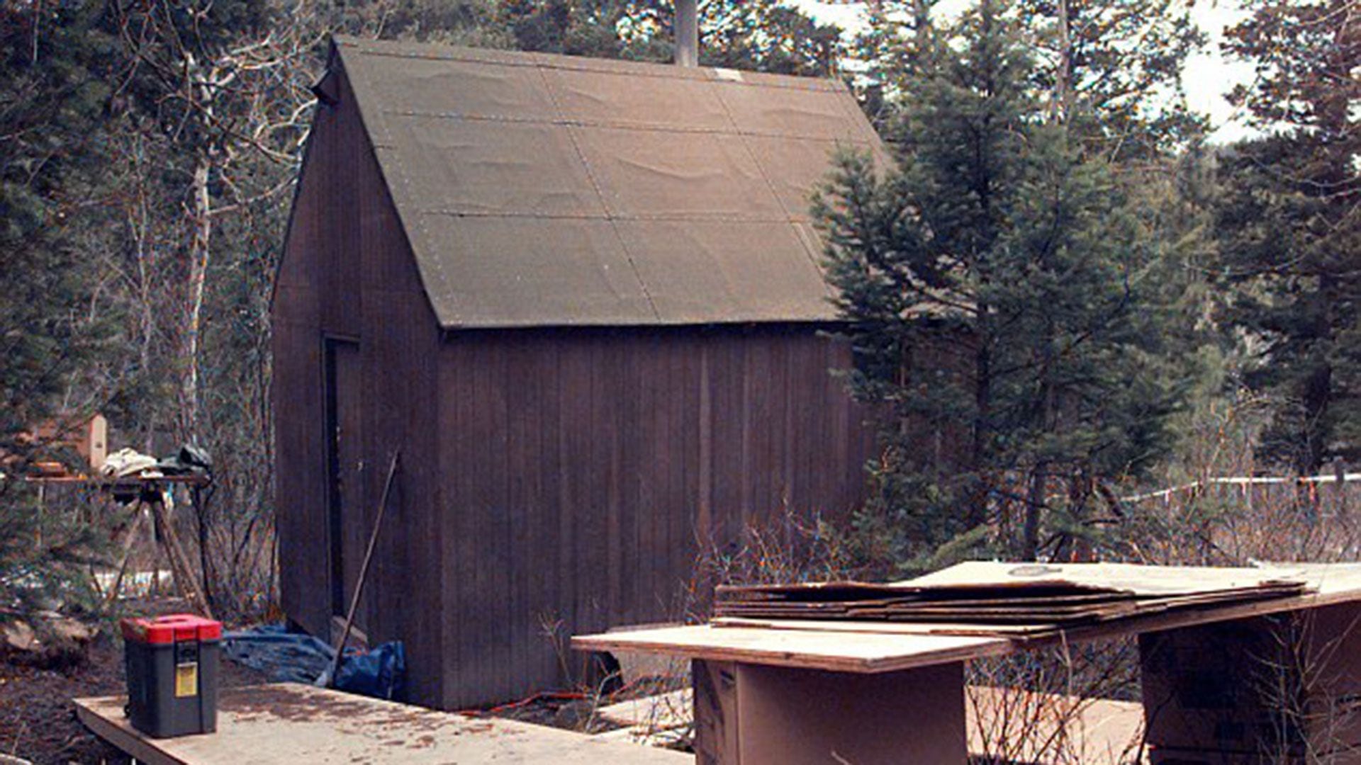 El "Unabomber" fue detenido en una cabaña primitiva al este de Missoula, Montana, donde había estado viviendo sin electricidad y subsistiendo a base de conejos salvajes