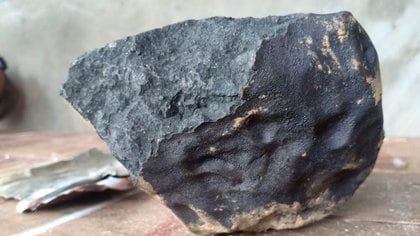La roca está avalada en más de 1.8 millones de dólares y sus fragmentos están siendo vendidos en eBay. Foto: eBay.