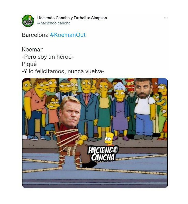 Los mejores memes tras la salida de Koeman del Barcelona