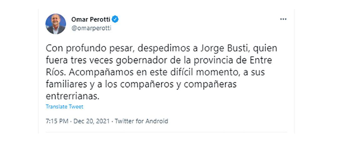 muerte Jorge Busti