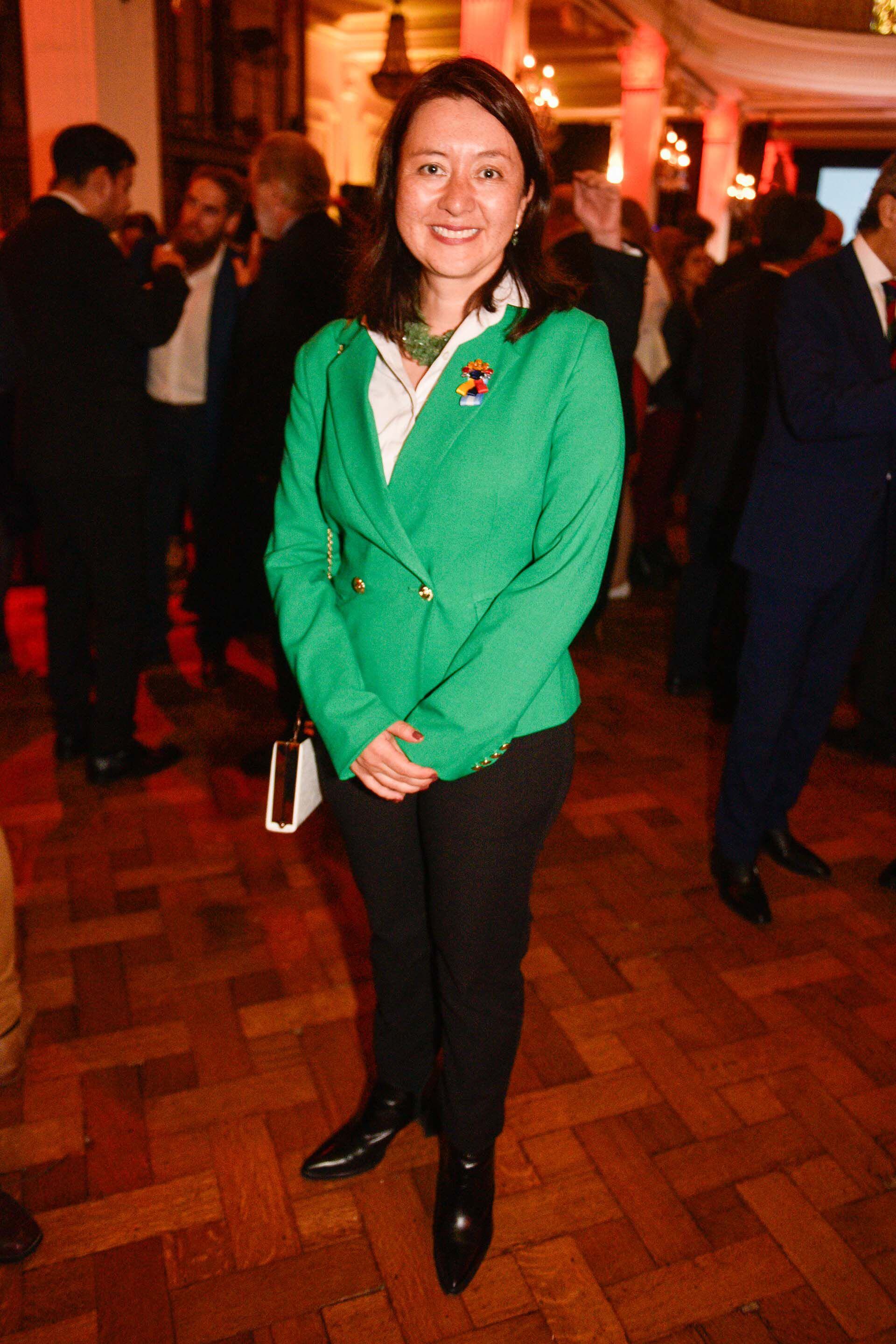 La ministra plenipotenciaria de la embajada de Colombia, Inés Herrera