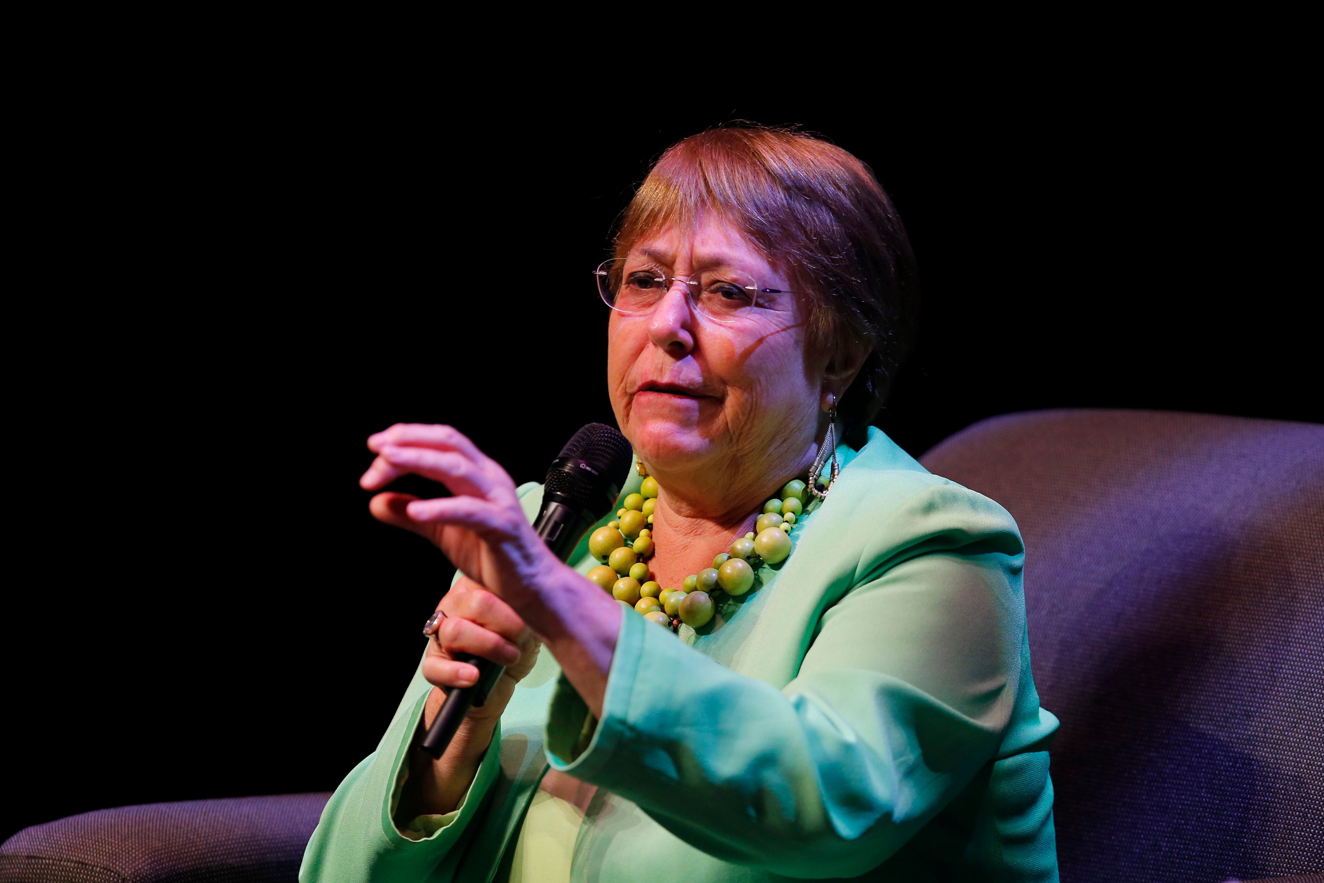 La expresidenta de Chile, Michelle Bachelet. (EFE/Francisco Guasco)
