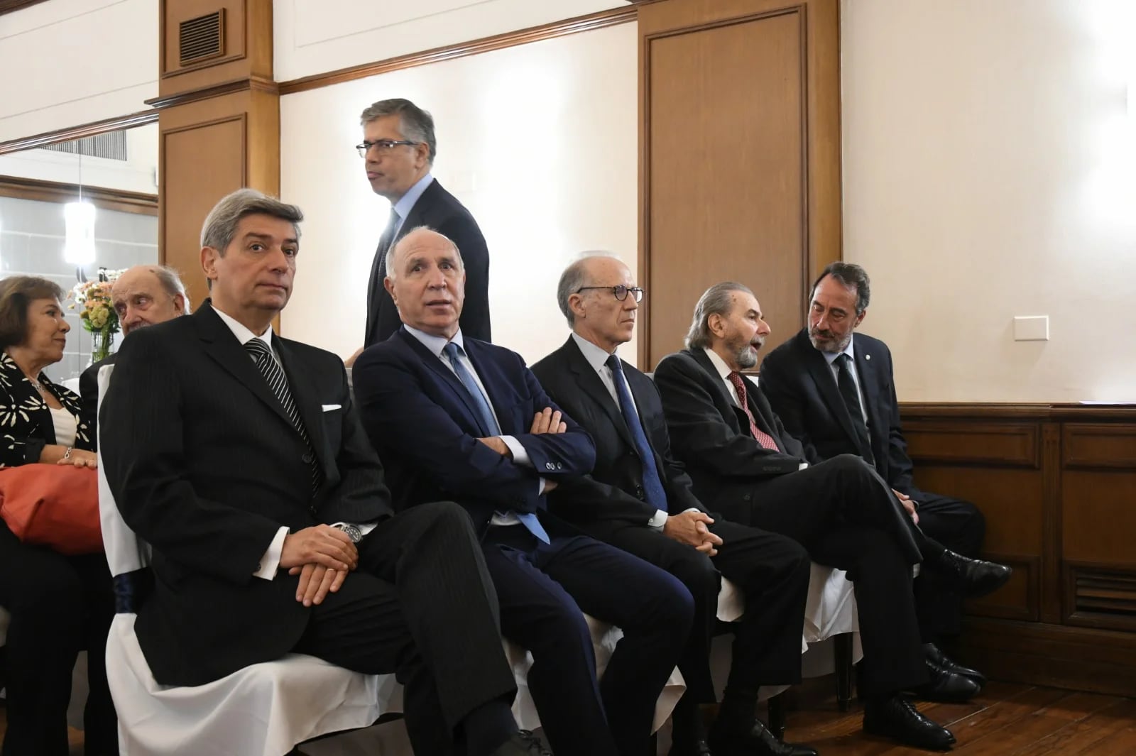 Los cuatro miembros de la Corte Suprema participaron del evento por los 95 años de la Asociación de Magistrados 