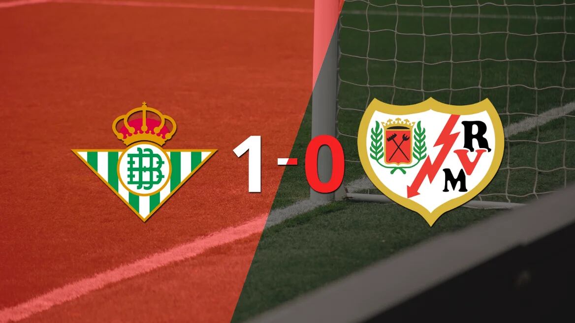 Betis derrotó en casa 1-0 a Rayo Vallecano