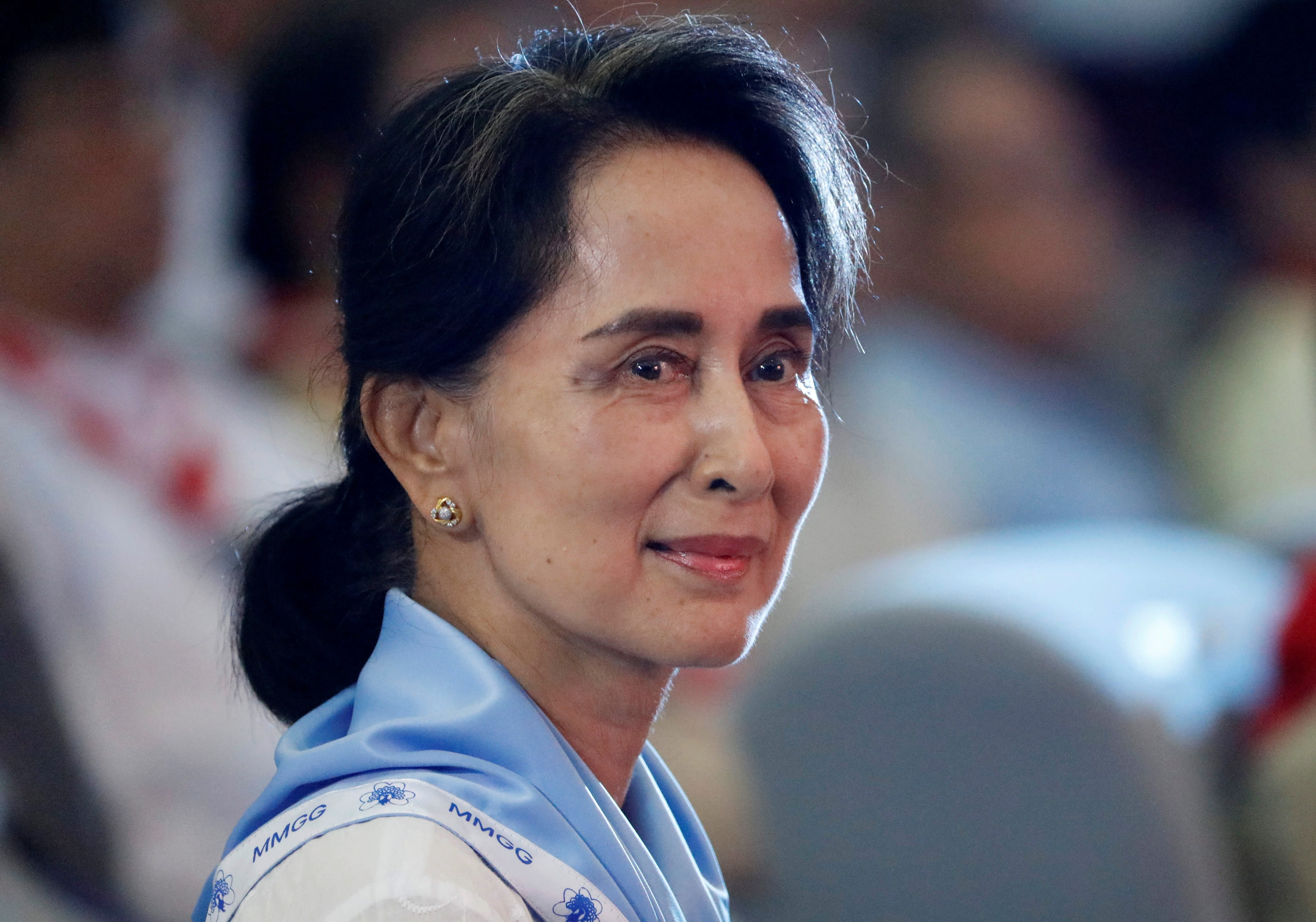 The overthrown Burmese leader Aung San Suu Kyi