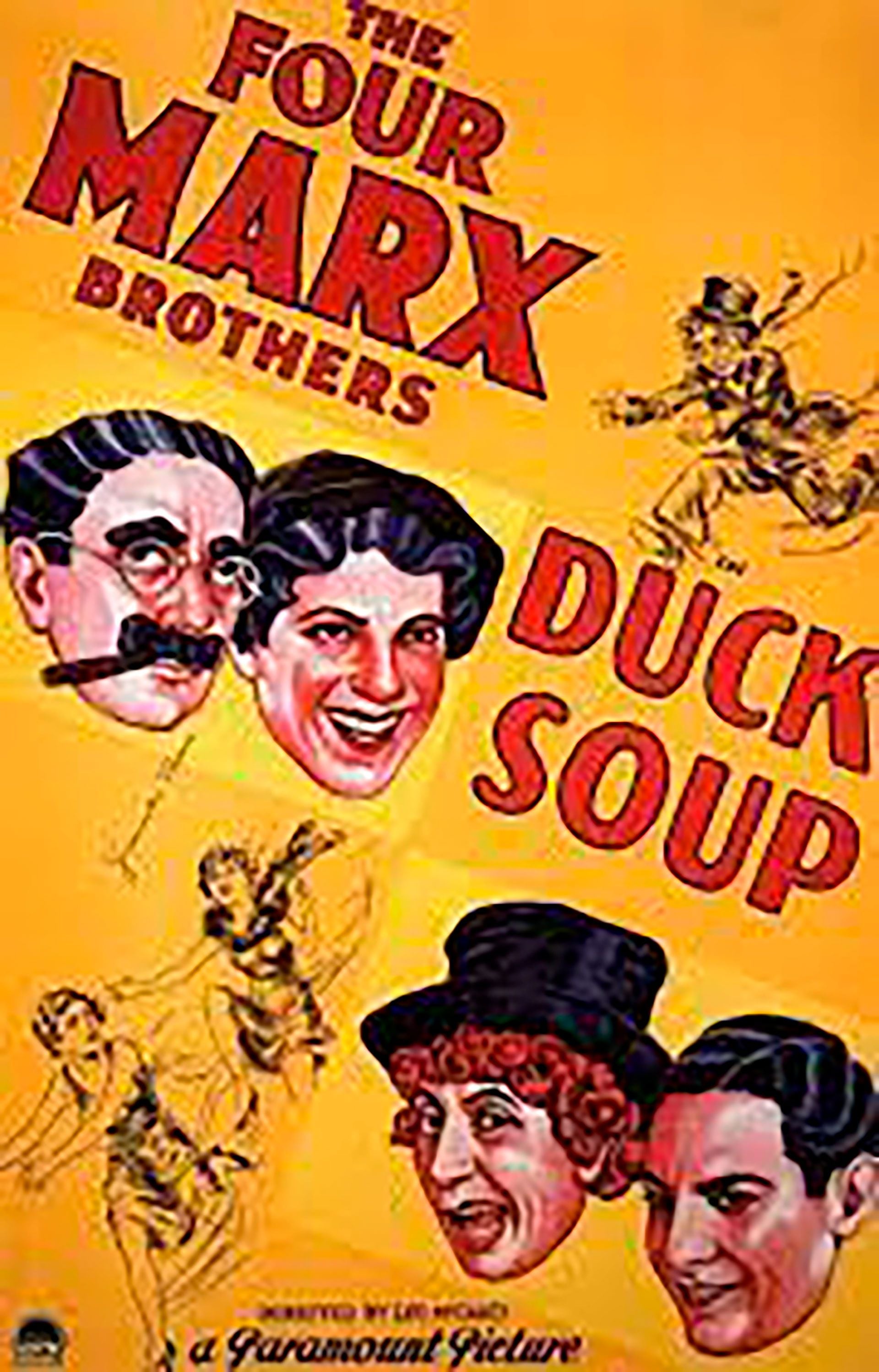 El afiche de la pelÃ­cula Sopa de Ganso, que para muchos crÃ­ticos es el mejor film de Los Hermanos Marx