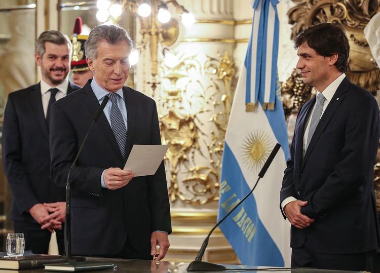 Hernán Lacunza asumió como ministro el martes pasado. Se reunirá con los técnicos del FMI (Presidencia)