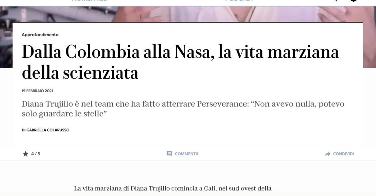 Italian newspaper retracted Offensive Headline about Colombian Diana Trujillo