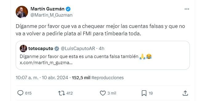 Guzmán contra caputo