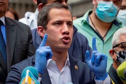 El presidente encargado de Venezuela y presidente de la Asamblea Nacional, Juan Guaidó