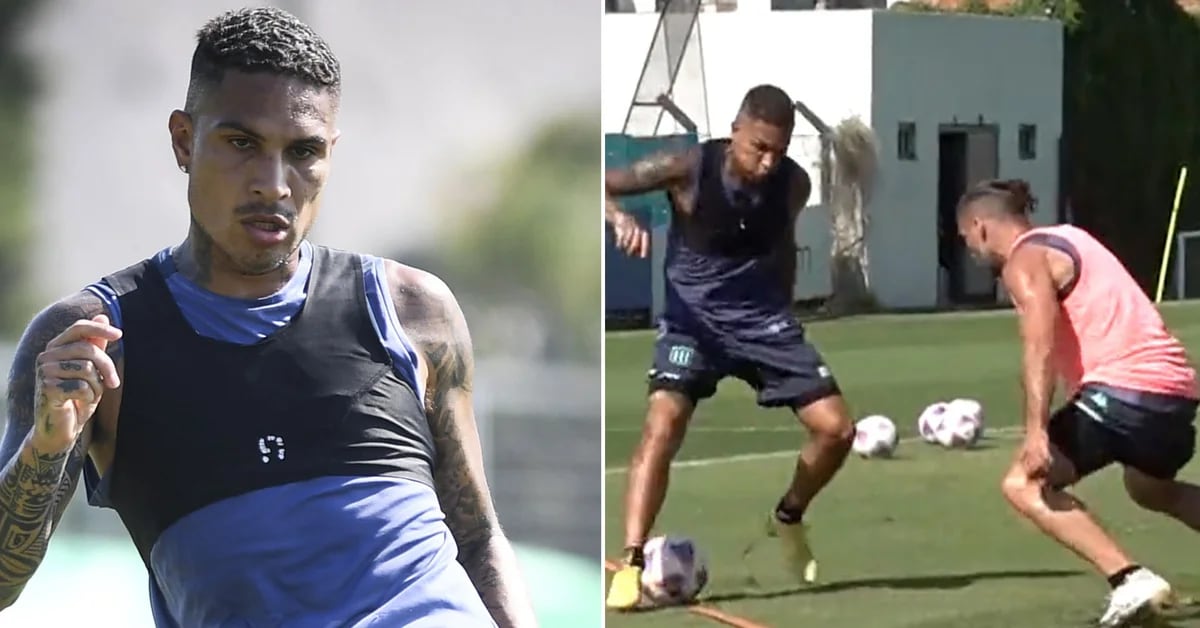 Paolo Guerrero made ‘huacha’ and scored a superb goal in Racing Club training before the duel with Sarmiento