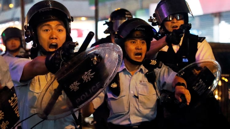 Hong Kong vivió este domingo una nueva jornada de tensión (REUTERS/Tyrone Siu)