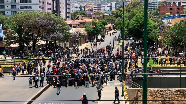 Protestas en Cochabamba, Bolivia