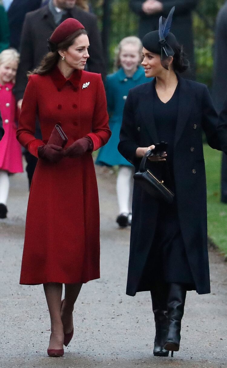 Kate Middleton y Meghan Markle juntas y unidas (AP)