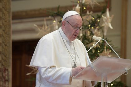 El papa Francisco dio su mensaje de Navidad (Vatican Media/Handout via REUTERS)