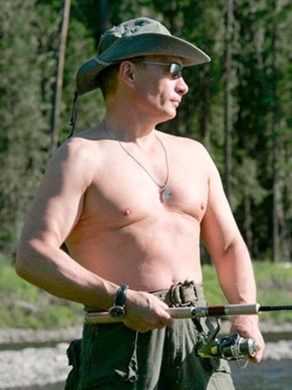  Putin pescando en sus vacaciones. EFE 162