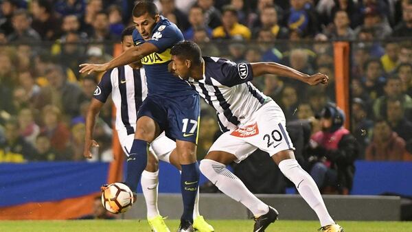 “Wanchope”, intratable: marcó dos goles en la goleada de Boca (Foto: Télam)