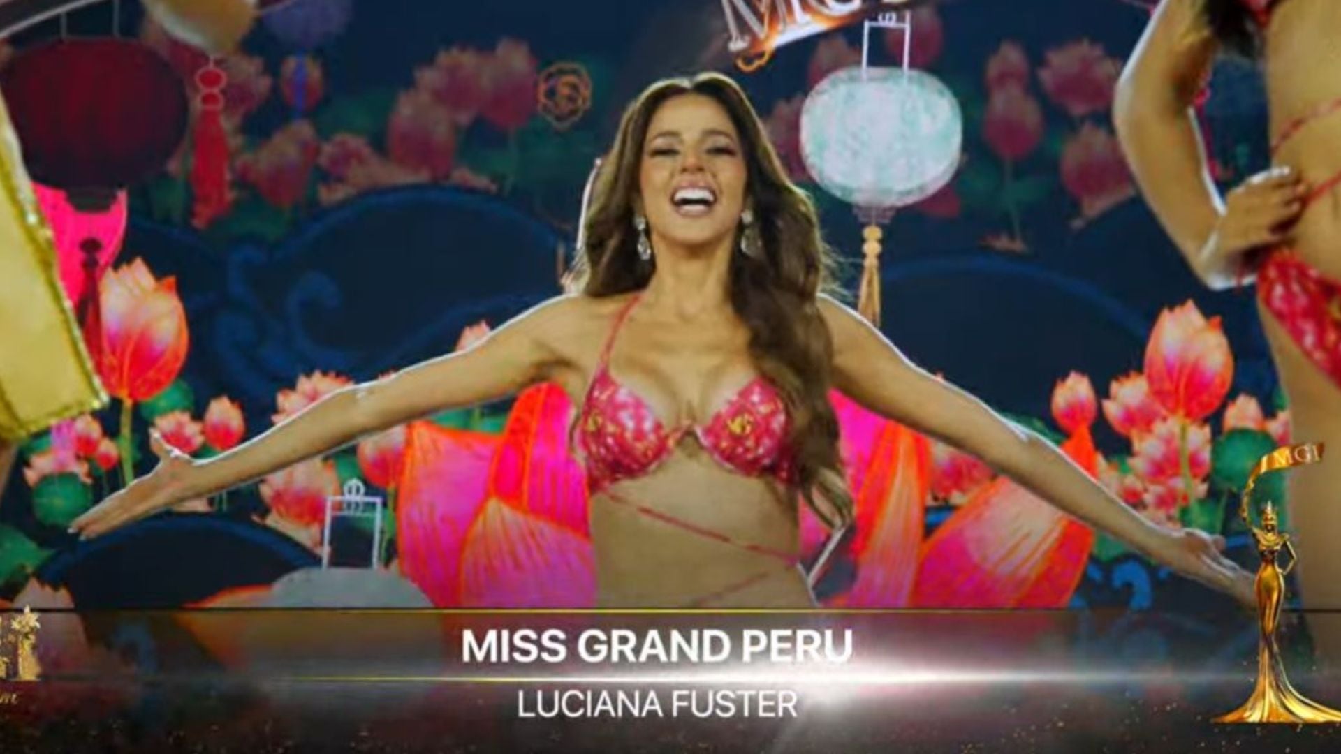 Luciana Fuster quedó en el top 10 del Miss Grand International 2023 y pasa a la siguiente ronda. Ella fue la última en ser anunciada.