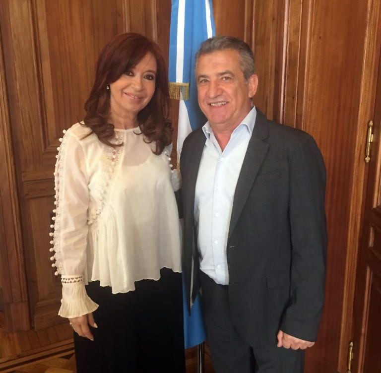 Sergio Urribarri y Cristina Kirchner