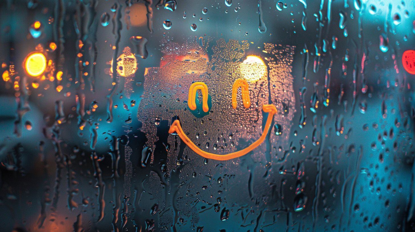 sonrisa dibujada sobre vidrio - (Imagen Ilustrativa Infobae)