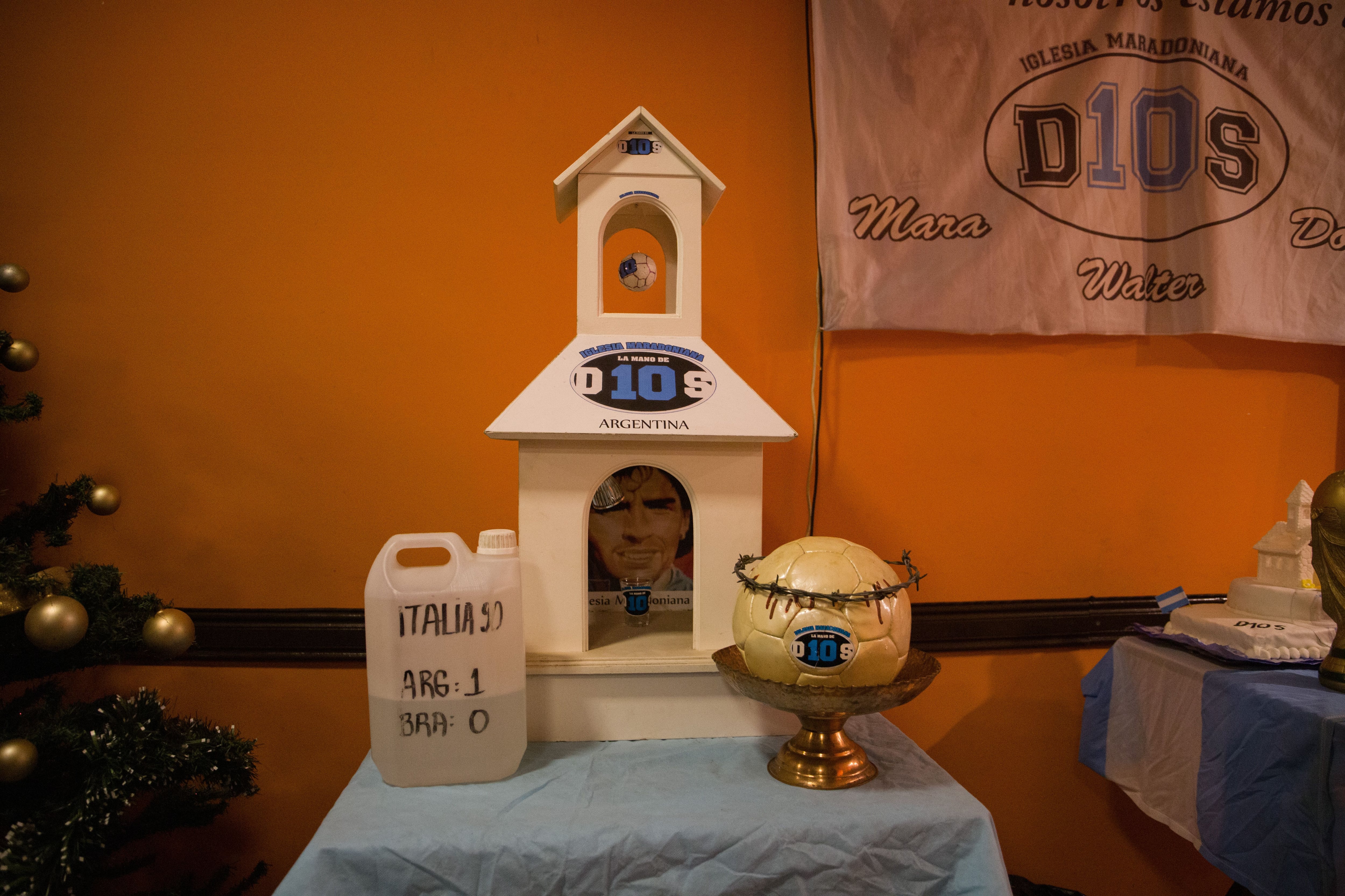 El altar maradoniano